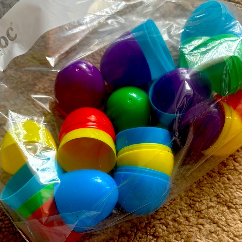 Colorful Plastic Easter Eggs